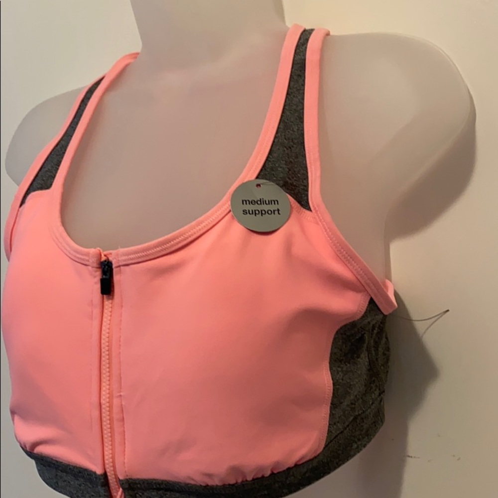 Xersion Zip Up Sports Bra - Picture 3 of 6